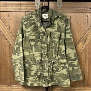 Old Navy Outer Edge Camouflage Utility Elasticized Waist Jacket Green Size 2x